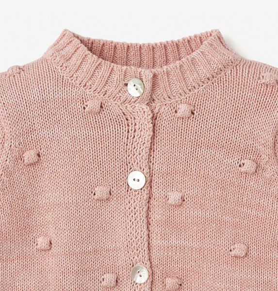 Pink popcorn cardigan clearance