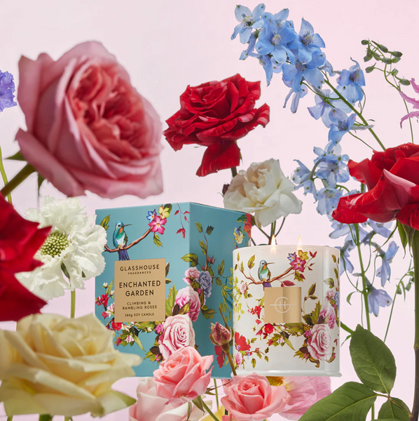 Glasshouse Enchanted Garden Candle – OMO Jewels & Gifts
