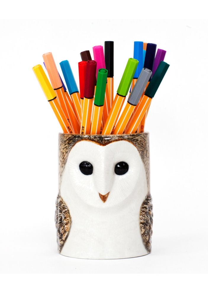 Barn Owl Pencil Pot