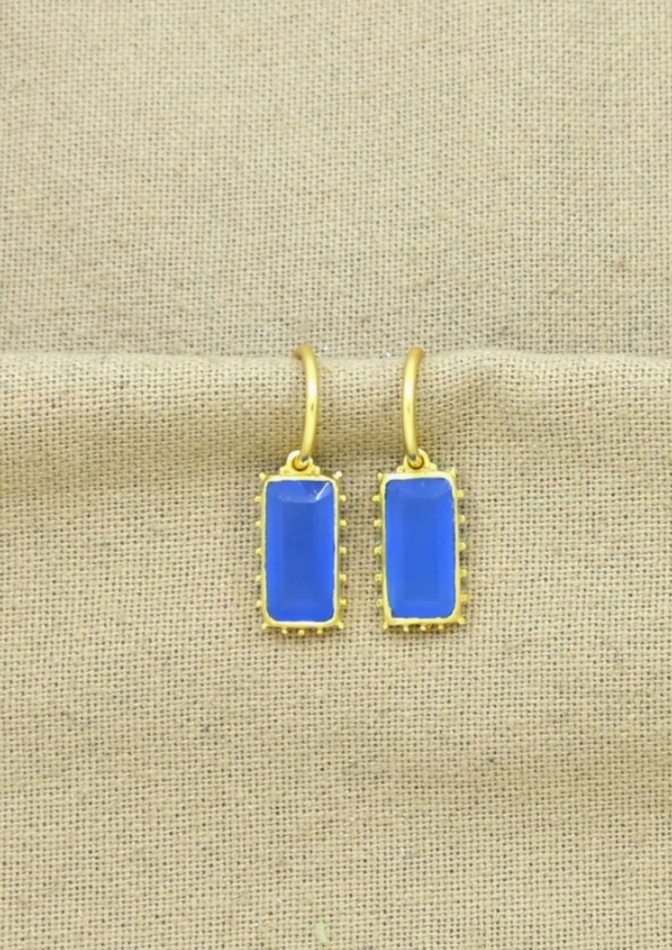 Blue Chalcedony Harper Earrings