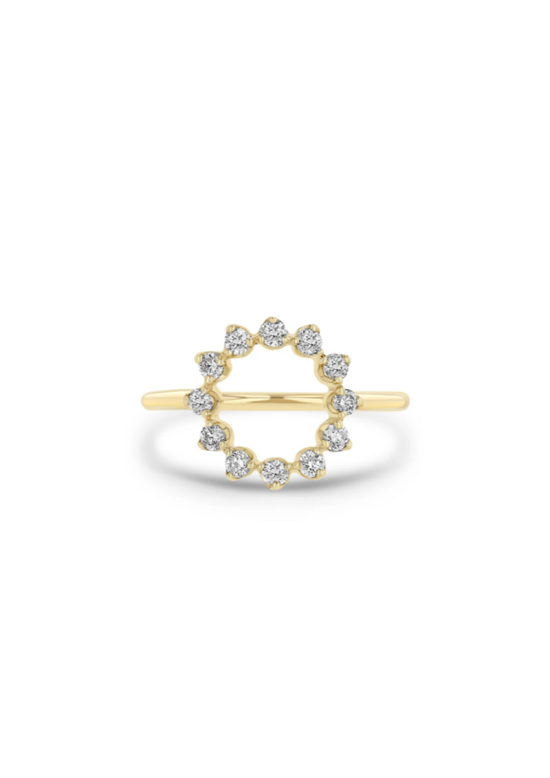 Zoe Chicco 14k Diamond Circle Ring 7.5