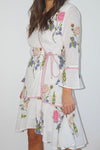 Rhode Mini Wrap Dress Multi Rosette