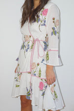 Rhode Mini Wrap Dress Multi Rosette