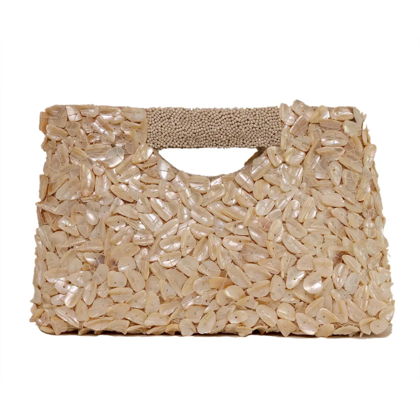 Natural Shell Cut Out Clutch
