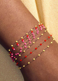 Gigi Clozeau Pink Classic Bracelet 6.7"