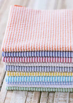 Seersucker Cloth Napkins, Set of Eight