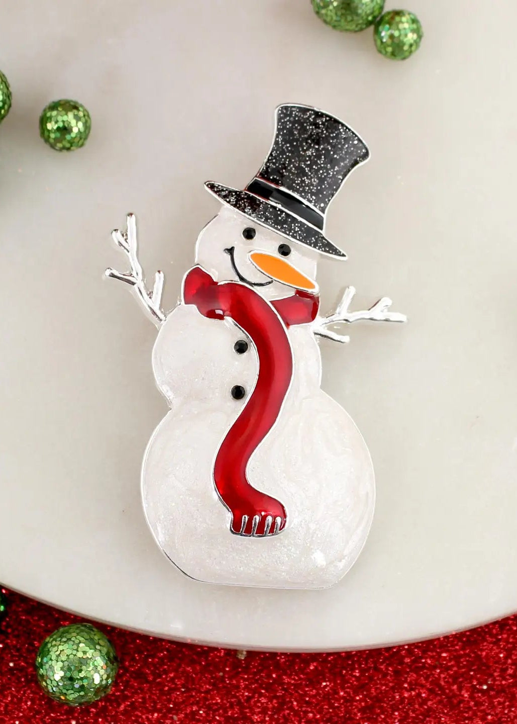 Enamel Snowman Pin/Pendant