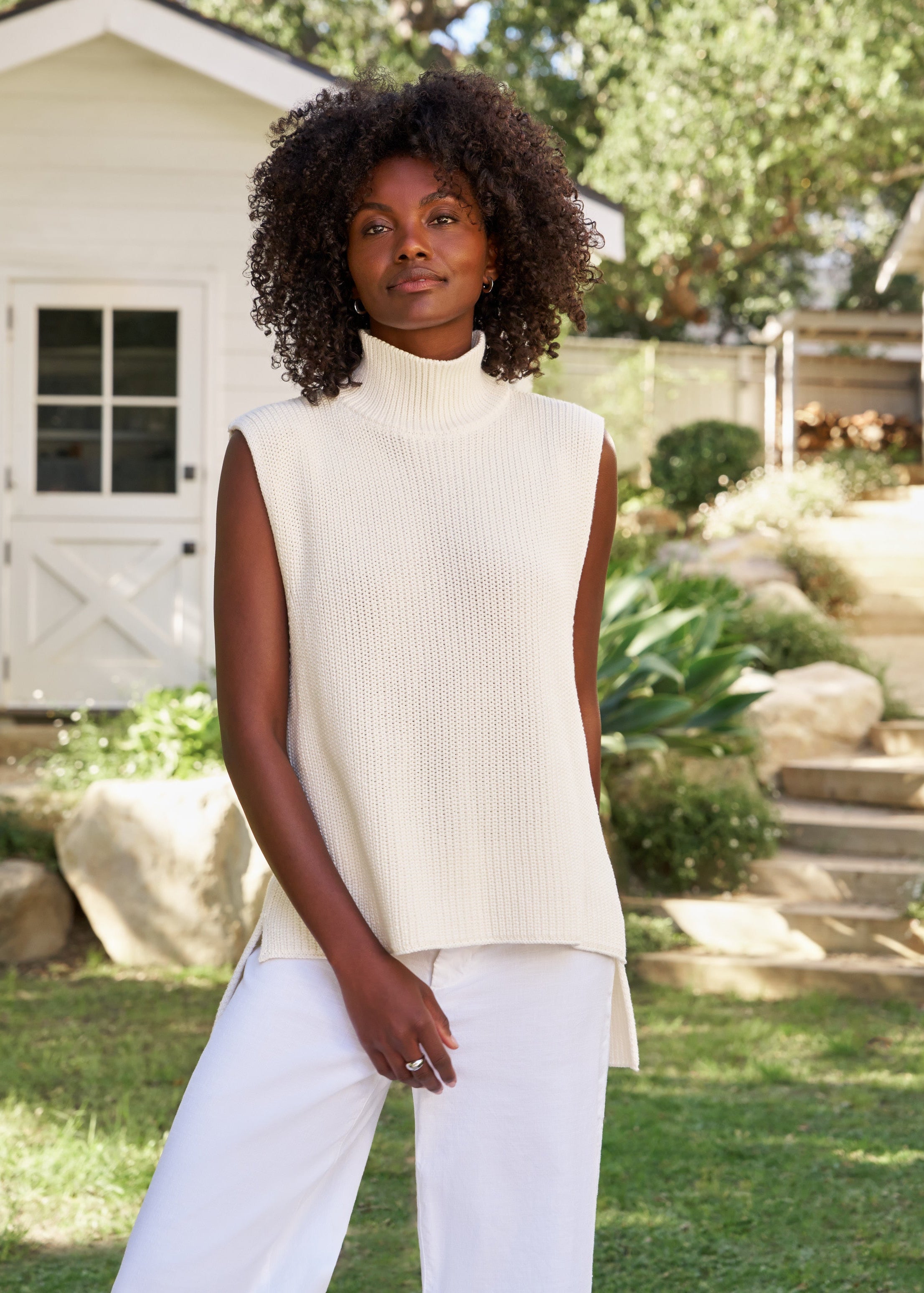 Montecito Tank Sweater Ivory