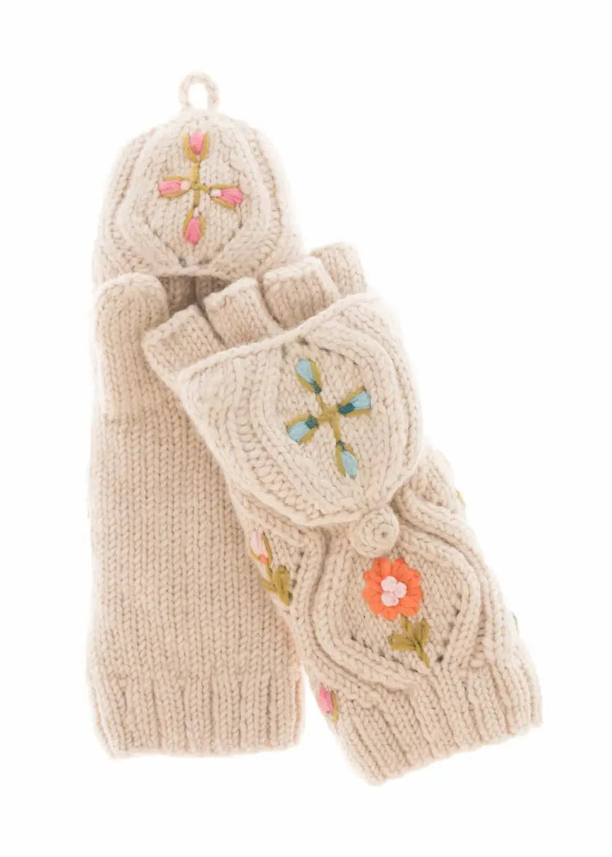 Tilly Convertible Mittens Natural