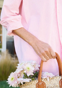 F&E Shirley Hot Pink Stripe