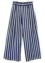 Sadie Trouser Navy & White Stripe