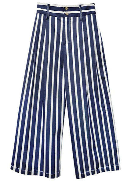 Sadie Trouser Navy & White Stripe
