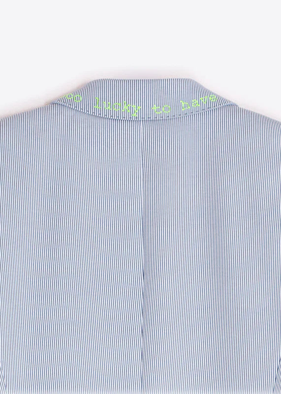 Vilagallo Grey Blazer with Embroidered Dogs