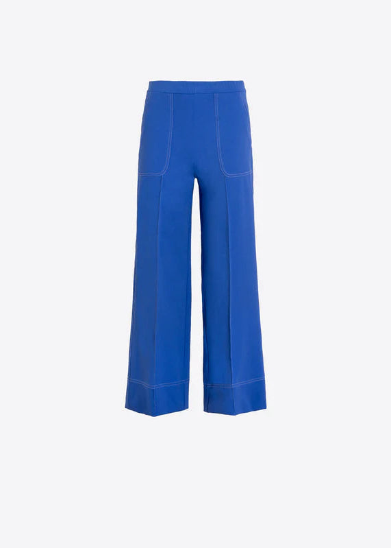 Vilagallo Wide Leg Blue Trousers