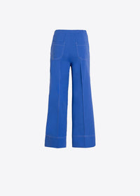 Vilagallo Wide Leg Blue Trousers
