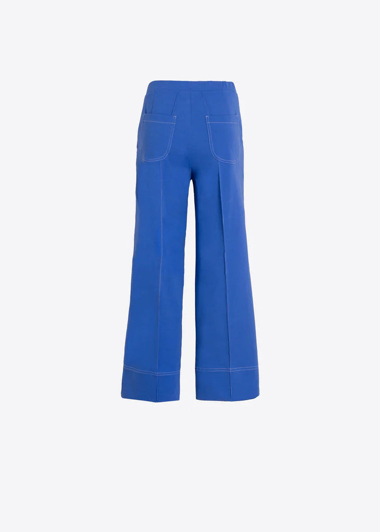 Vilagallo Wide Leg Blue Trousers