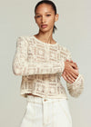 FRAME Crochet Cardi Cream