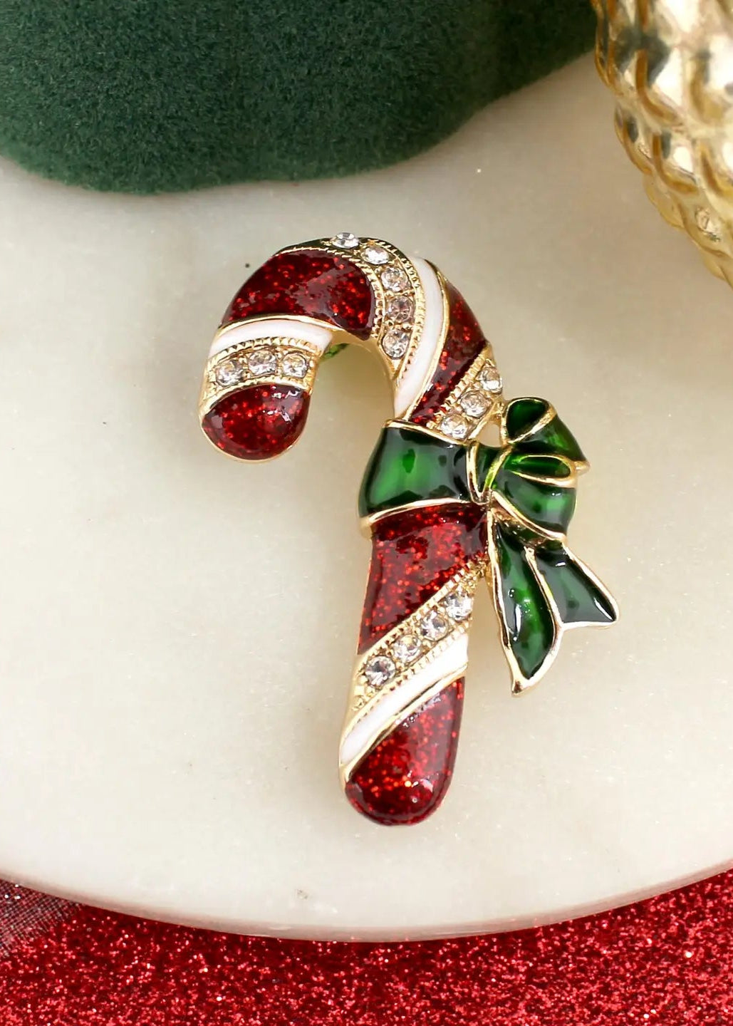Vintage Candy Cane Pin/Pendant
