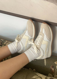 Dolce Vita White Woven Mesh Sneaker
