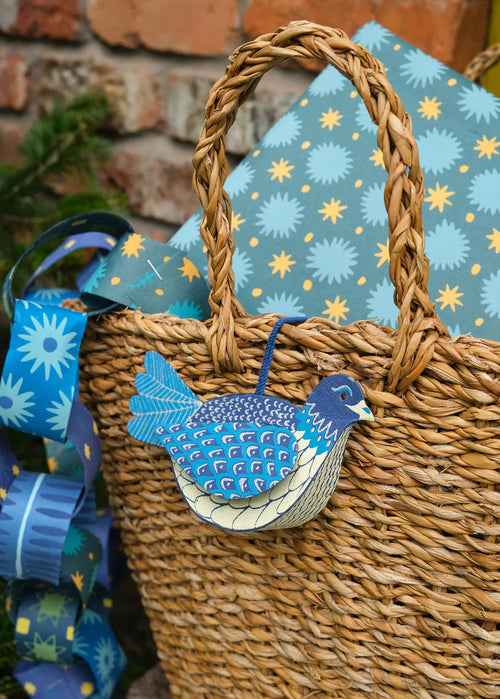 Dove Screen-Printed Board Decoration