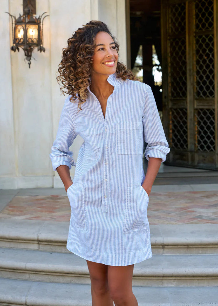 F&E Southern Ireland Utility Dress Blue/White Stripe
