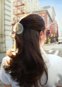 Scallop Seashell Hair Clip Blue