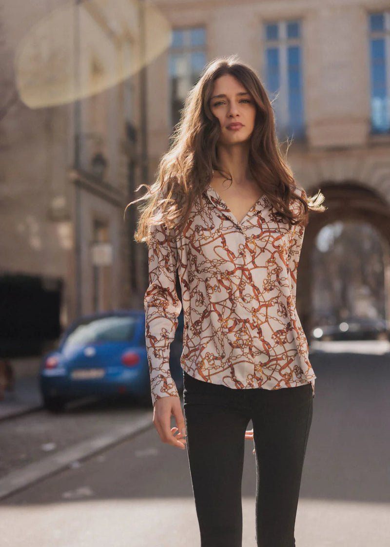 Daria French Cuff Blouse Belgrano