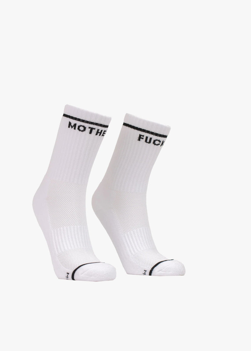 MOTHER Mother Fu%#er White Socks