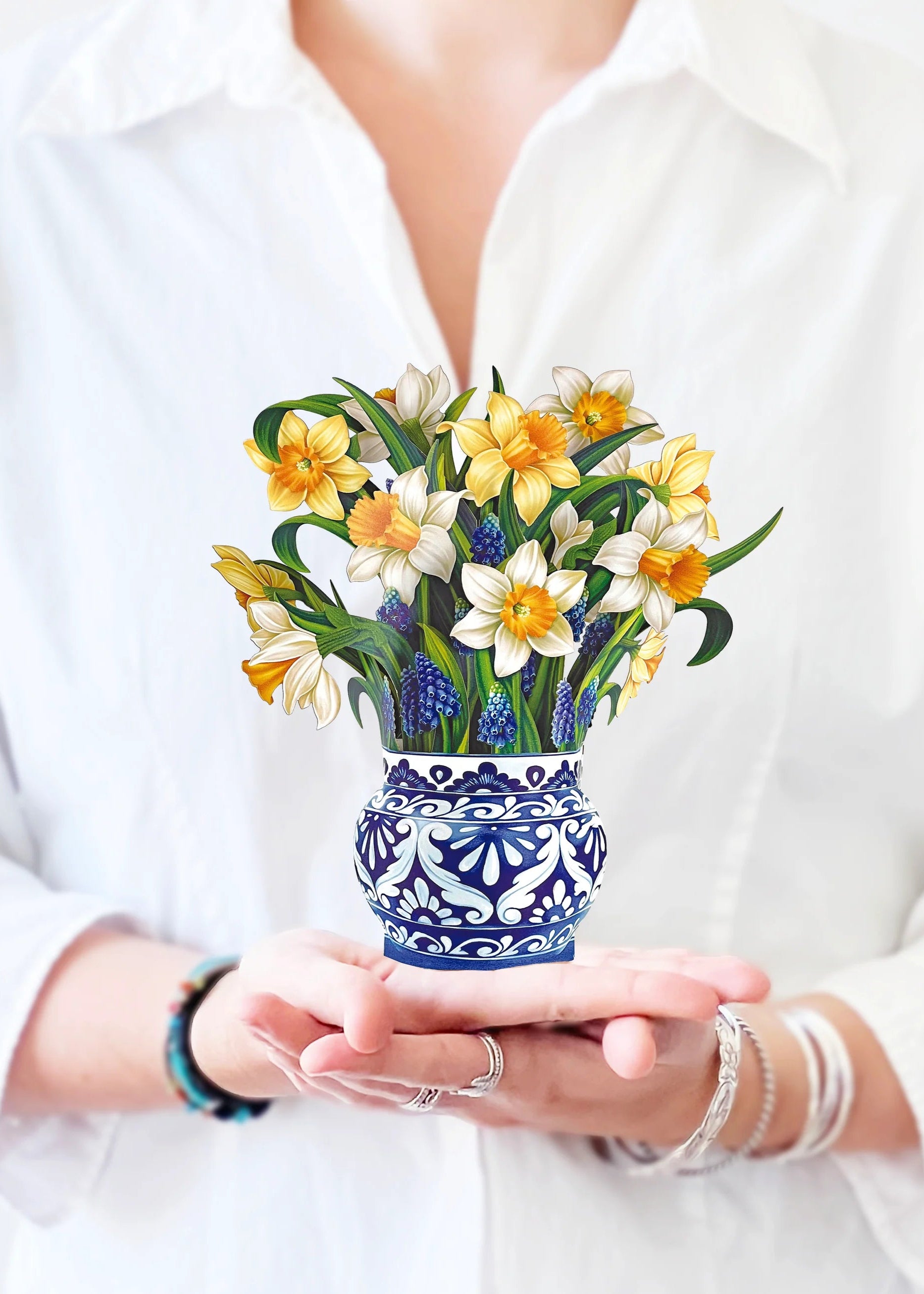 Mini English Daffodils Pop-Up Card