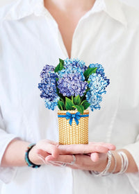 Mini Nantucket Hydrangeas Pop-Up Card