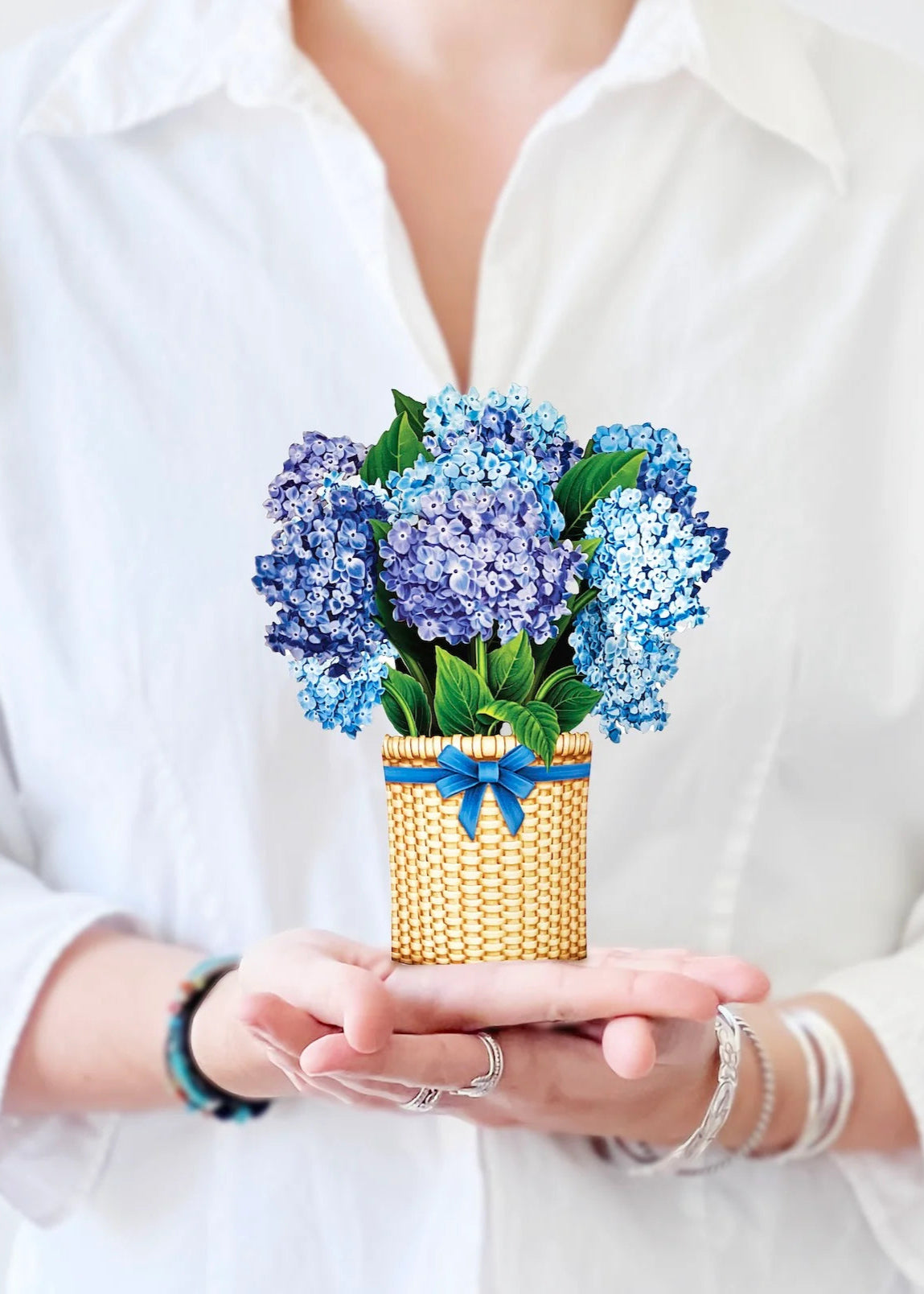 Mini Nantucket Hydrangeas Pop-Up Card
