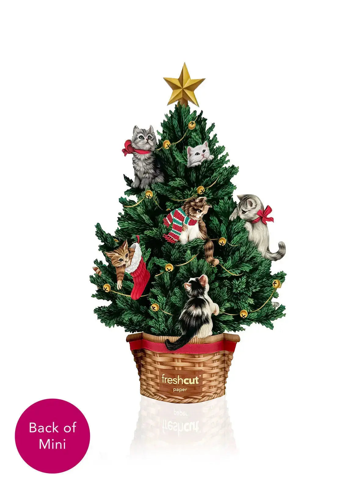 Mini Meowy Christmas Tree Pop-Up Card