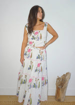 Drue Tiered Skirt Multi Rosette