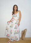 Drue Tiered Skirt Multi Rosette