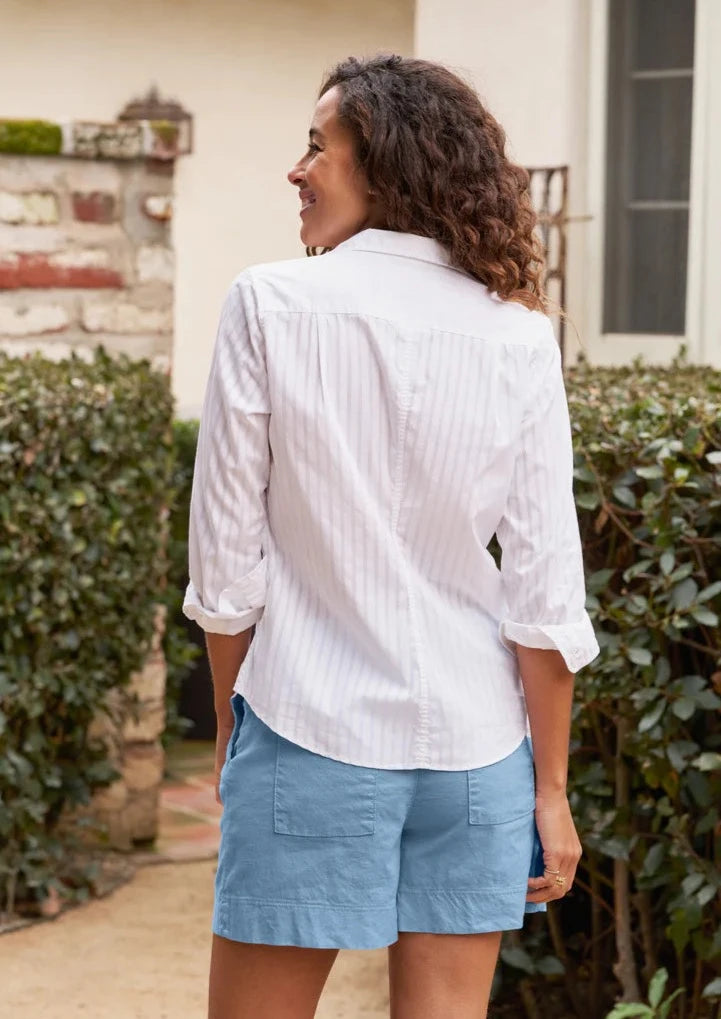 F&E Barry Wide Sheer Stripe