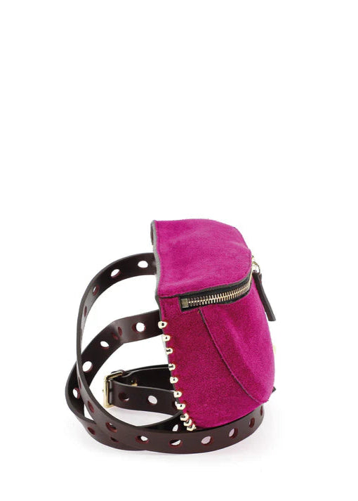La Lili Rock Velours Fuschia/Bordeaux