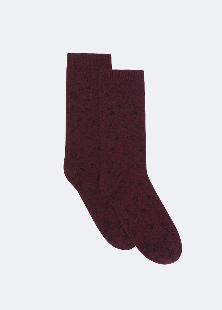 Kutjen Socks Sig Bandana Burgundy