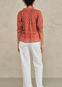 MABE Ari Short Sleeve Top Rust