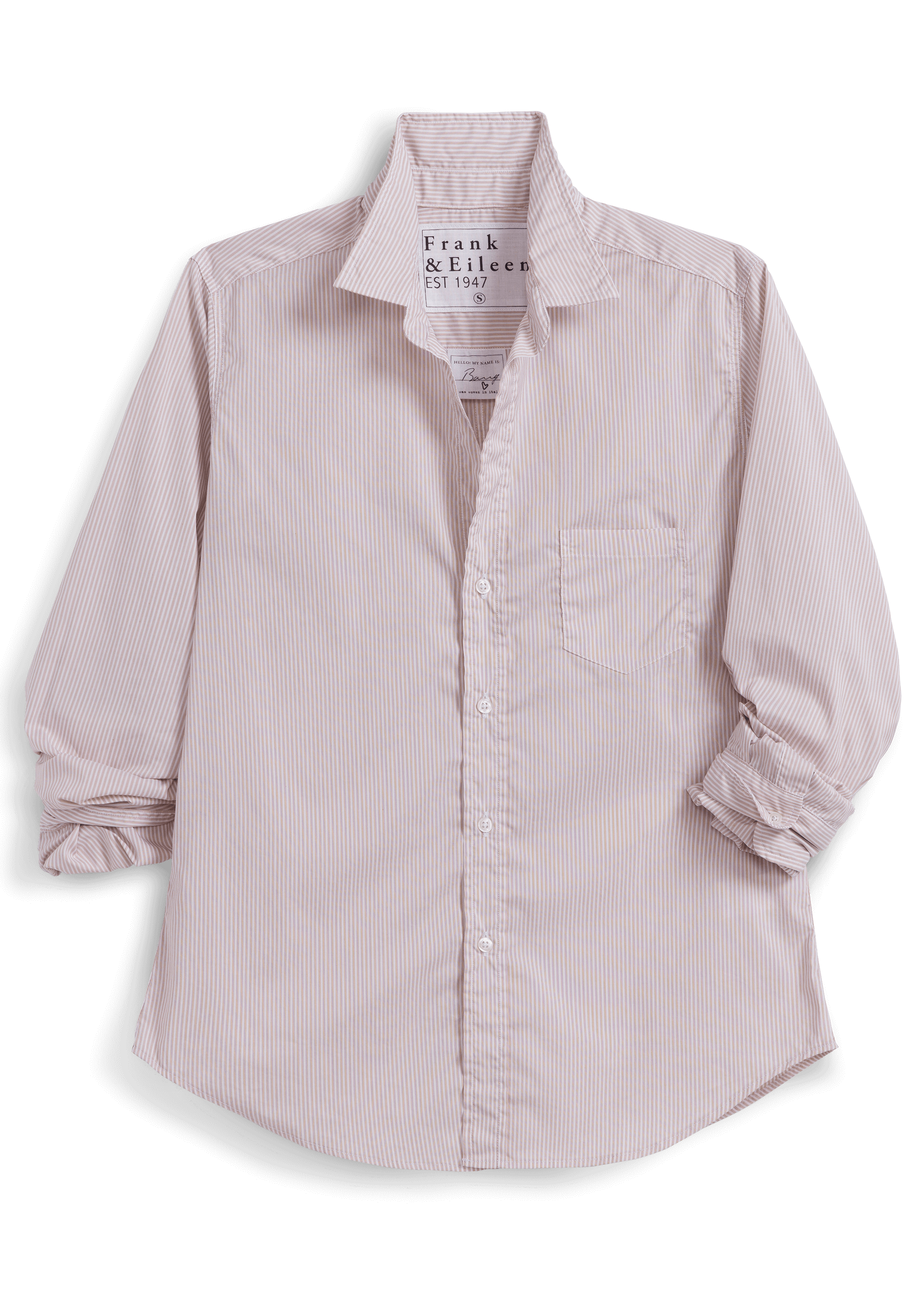 Barry Tan Stripe Button-Up