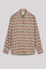 Cinema Green Leaf Print Shirt