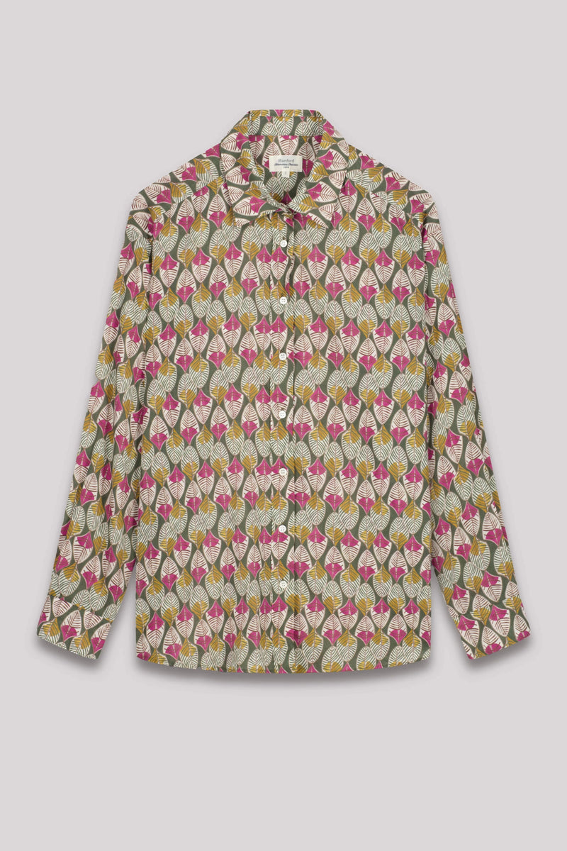 Cinema Green Leaf Print Shirt