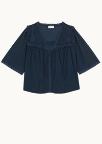 MABE Brea Frill Top Navy