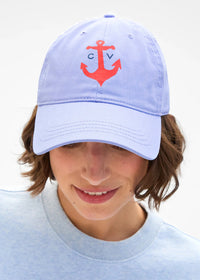Clare V Lilac Anchor Baseball Hat