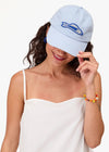 Clare V Sardine Baseball Hat Baby Blue