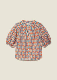 Trovata Loren Blouse Retro Grid