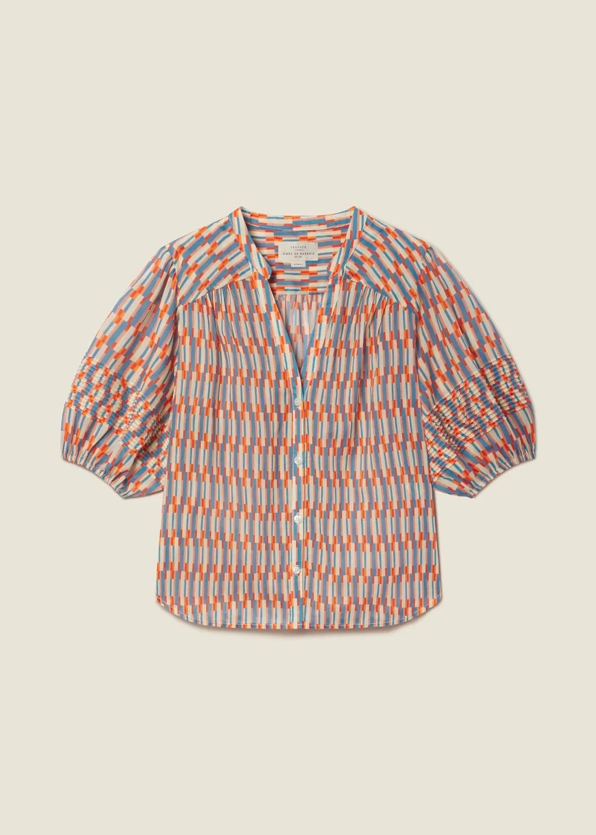 Trovata Loren Blouse Retro Grid