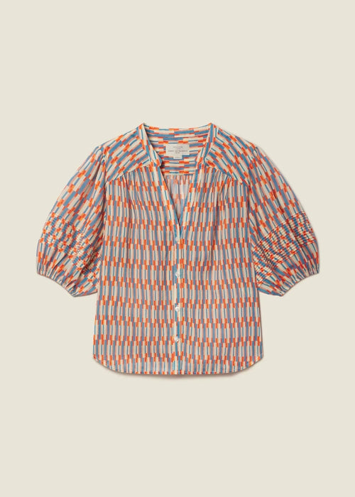 Trovata Loren Blouse Retro Grid