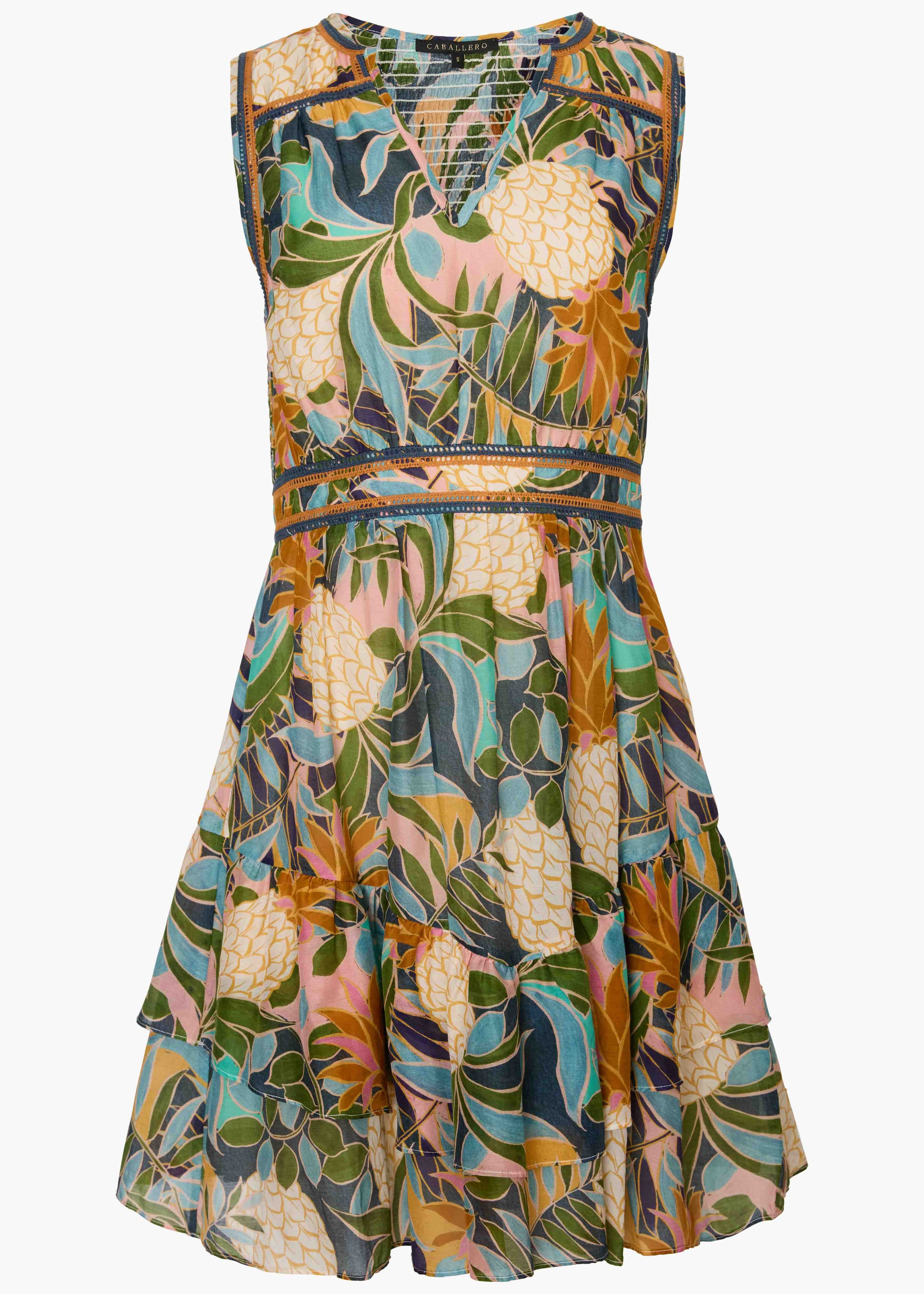 Caballero Caitlin Dress Baroque Pineapple
