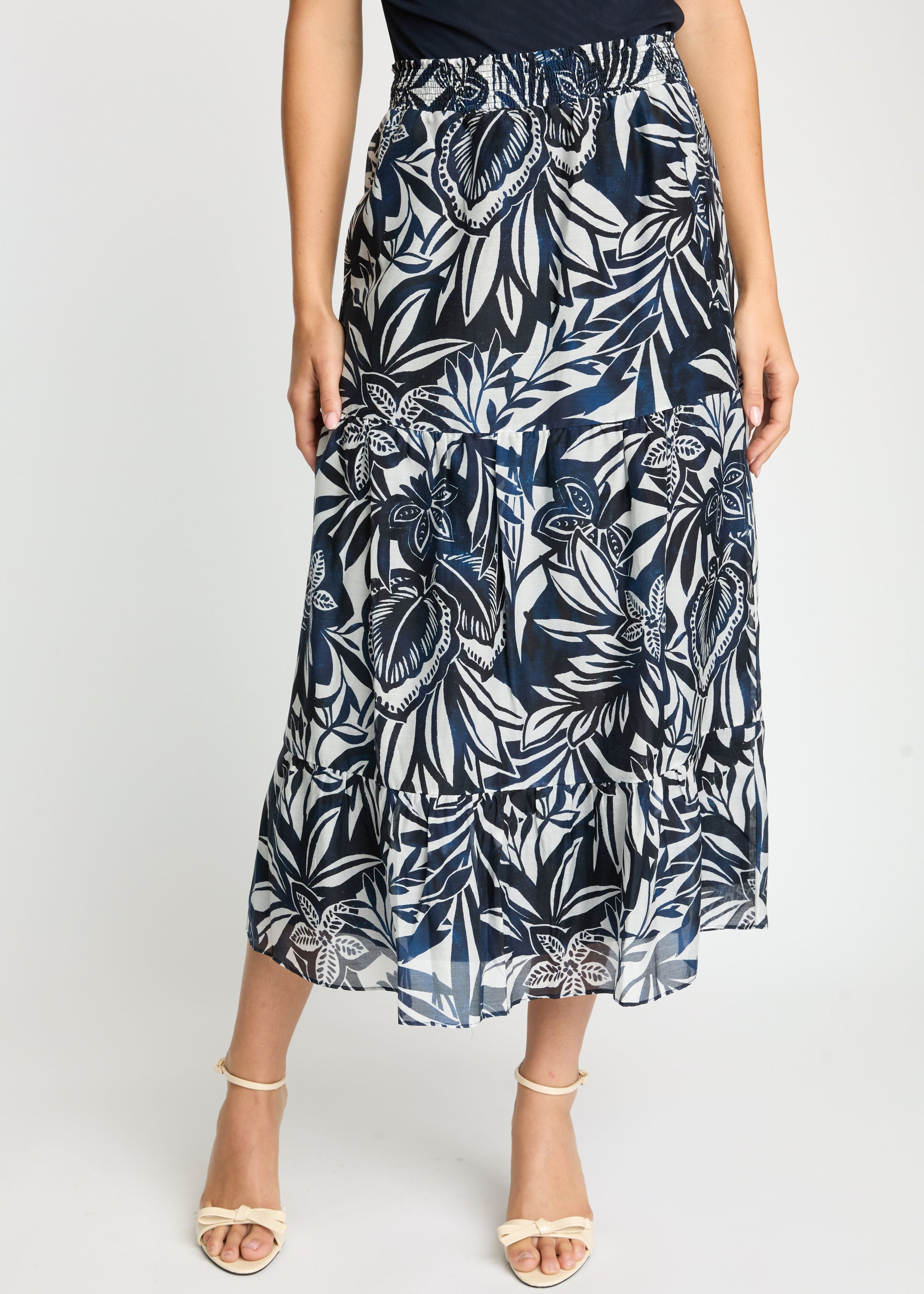 Caballero Laney Woodblock Palm Skirt