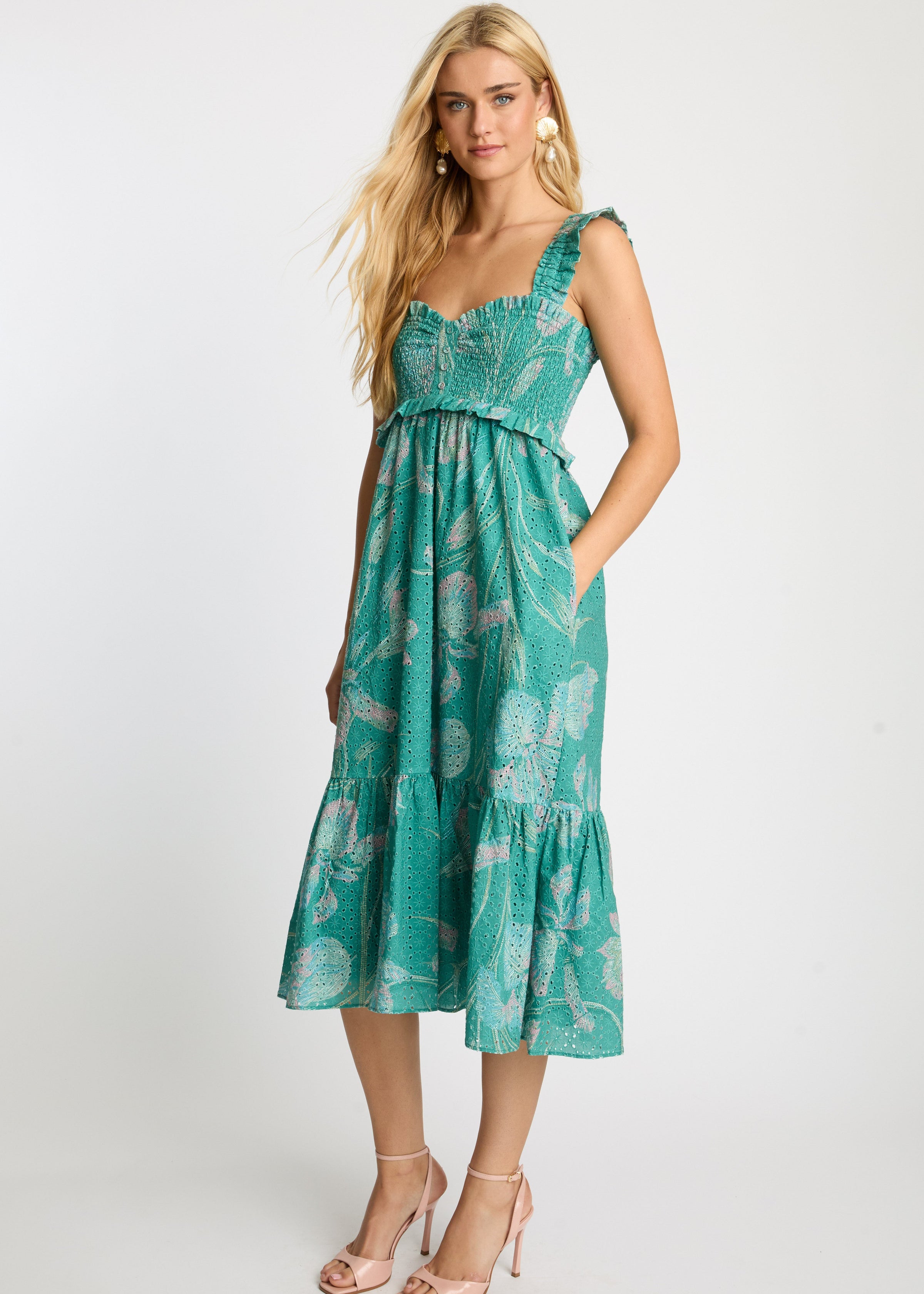 Caballero Nyx Green Ink Dress